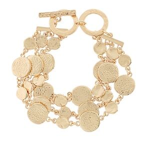 Multi Disc Linked Bracelet